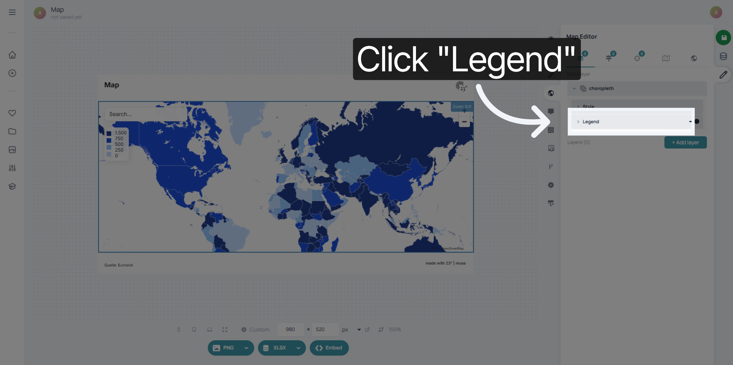 Select Legend Category