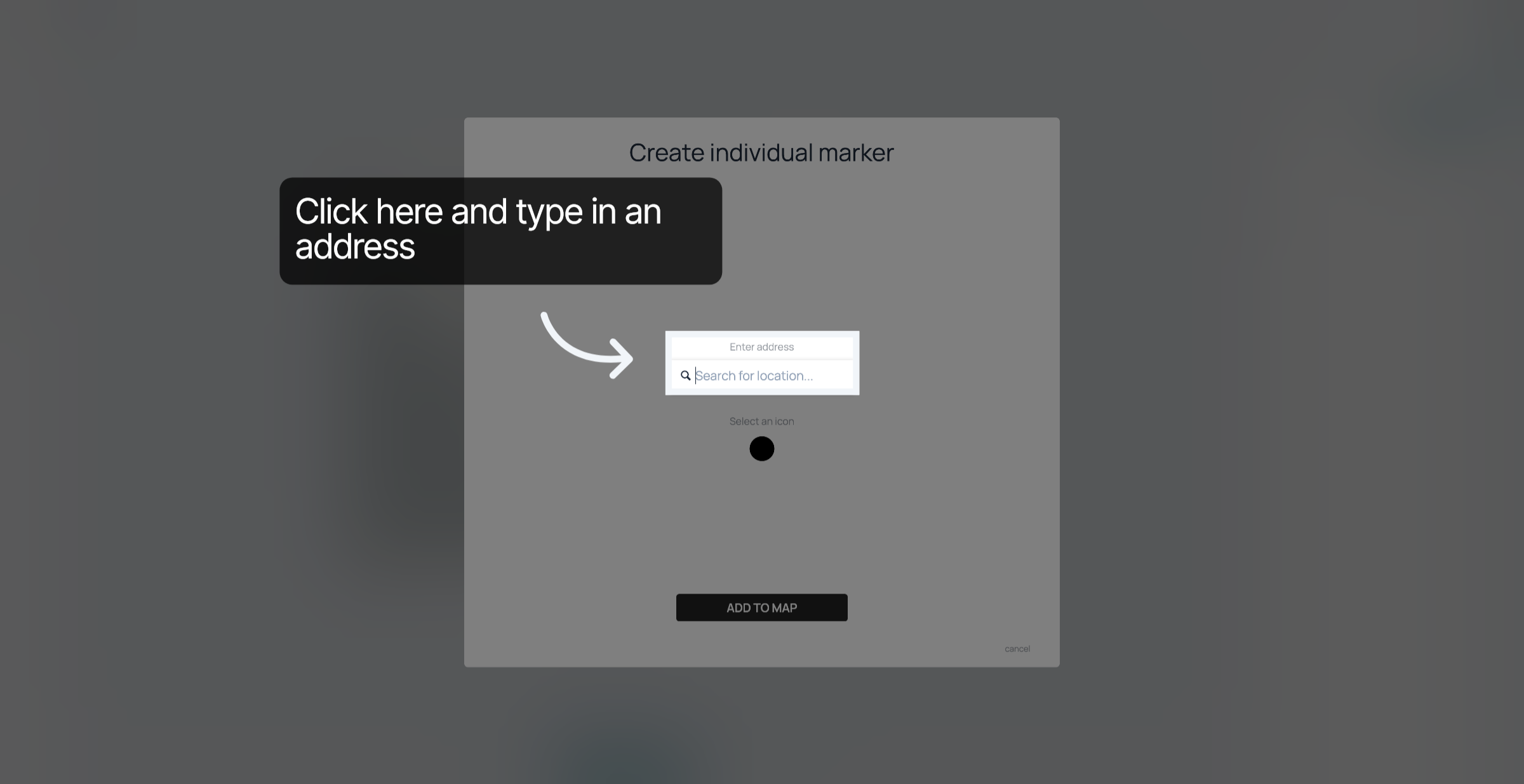 Enter address