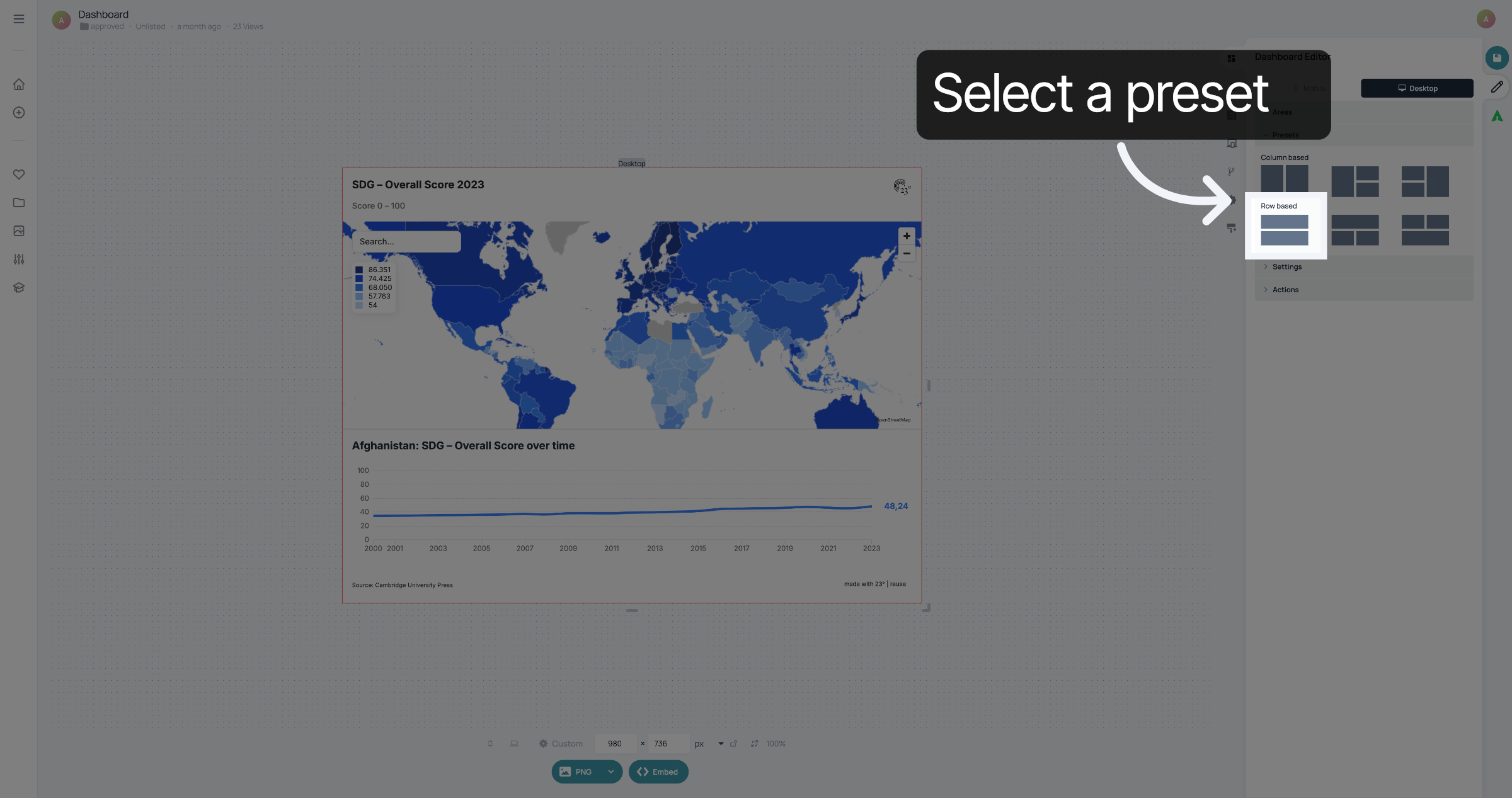 Select a preset
