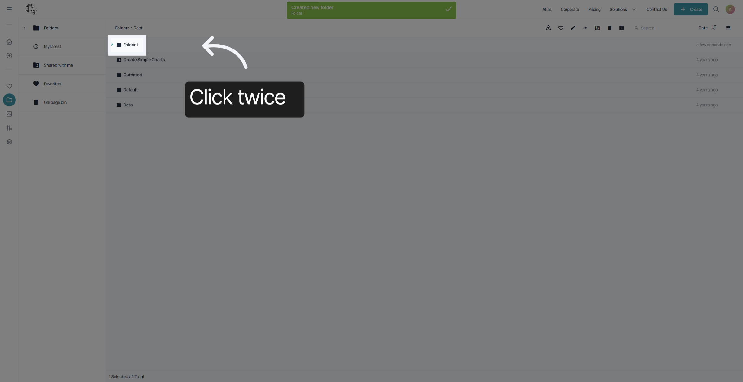 Confirm Folder Selection