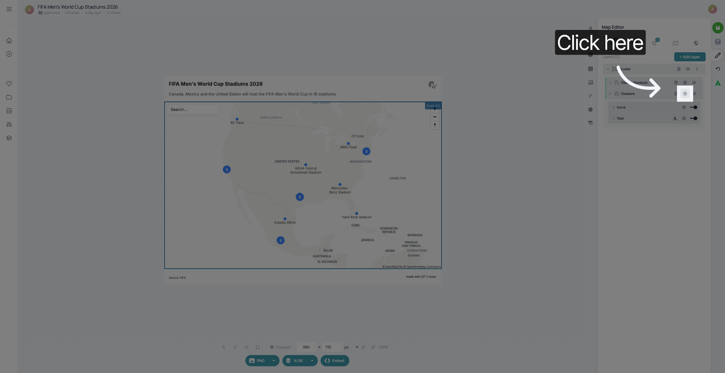 Open Cluster Border Settings