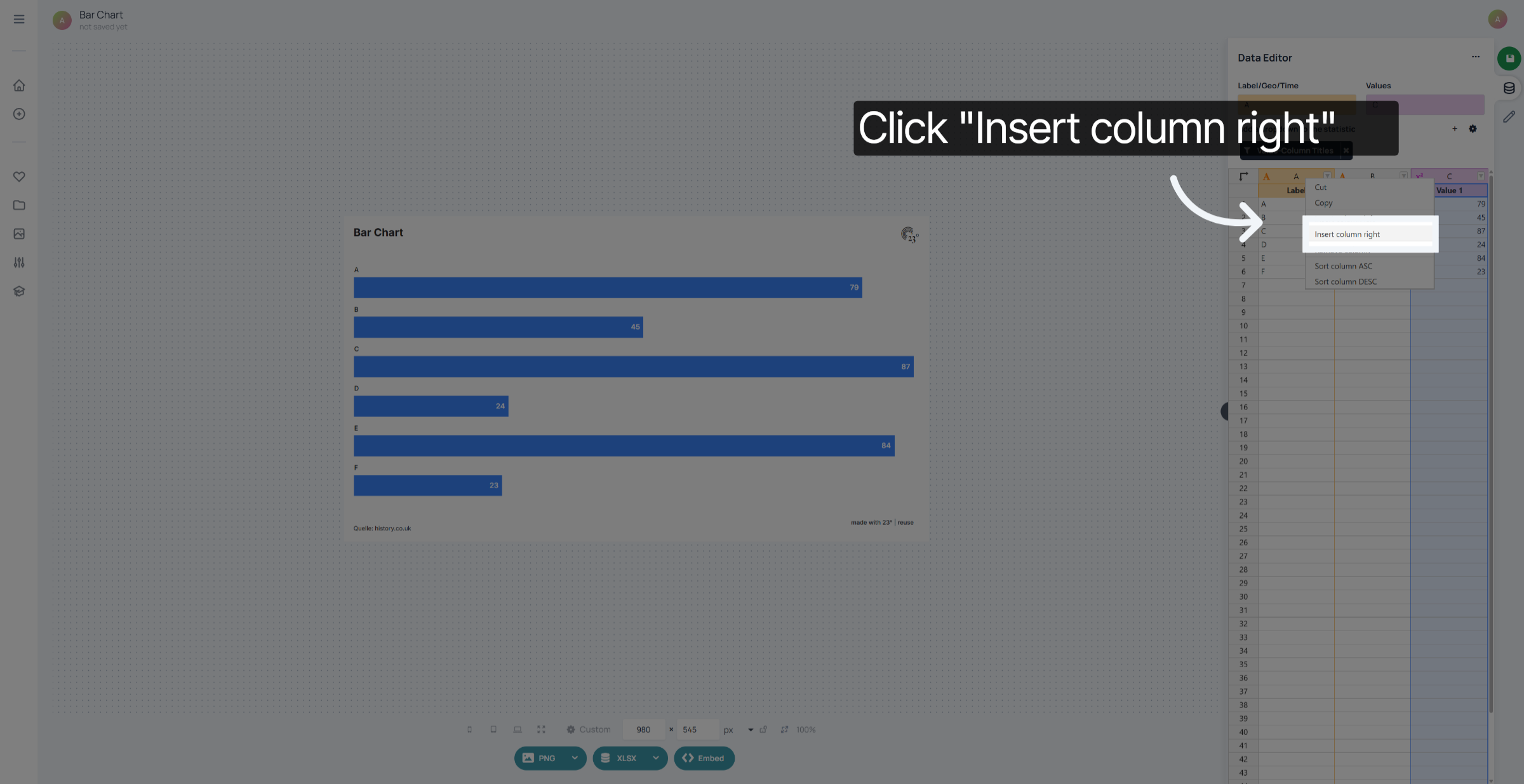 Insert Column To Right