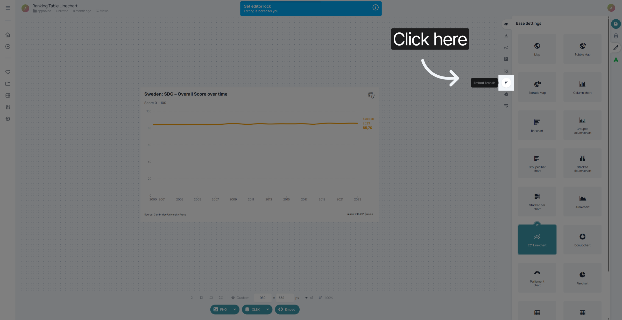 Open Embed Branch Editor