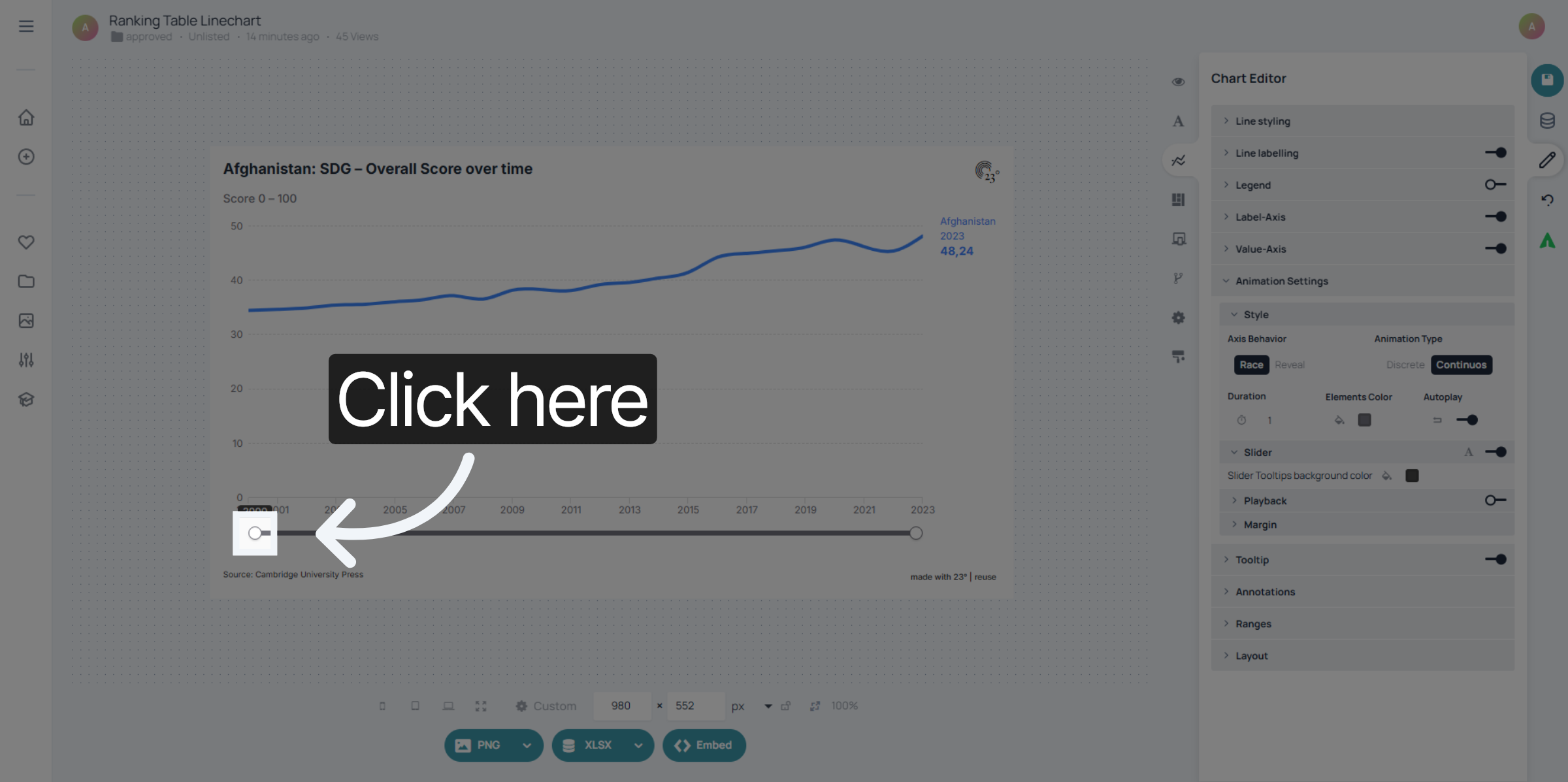 Slider Display