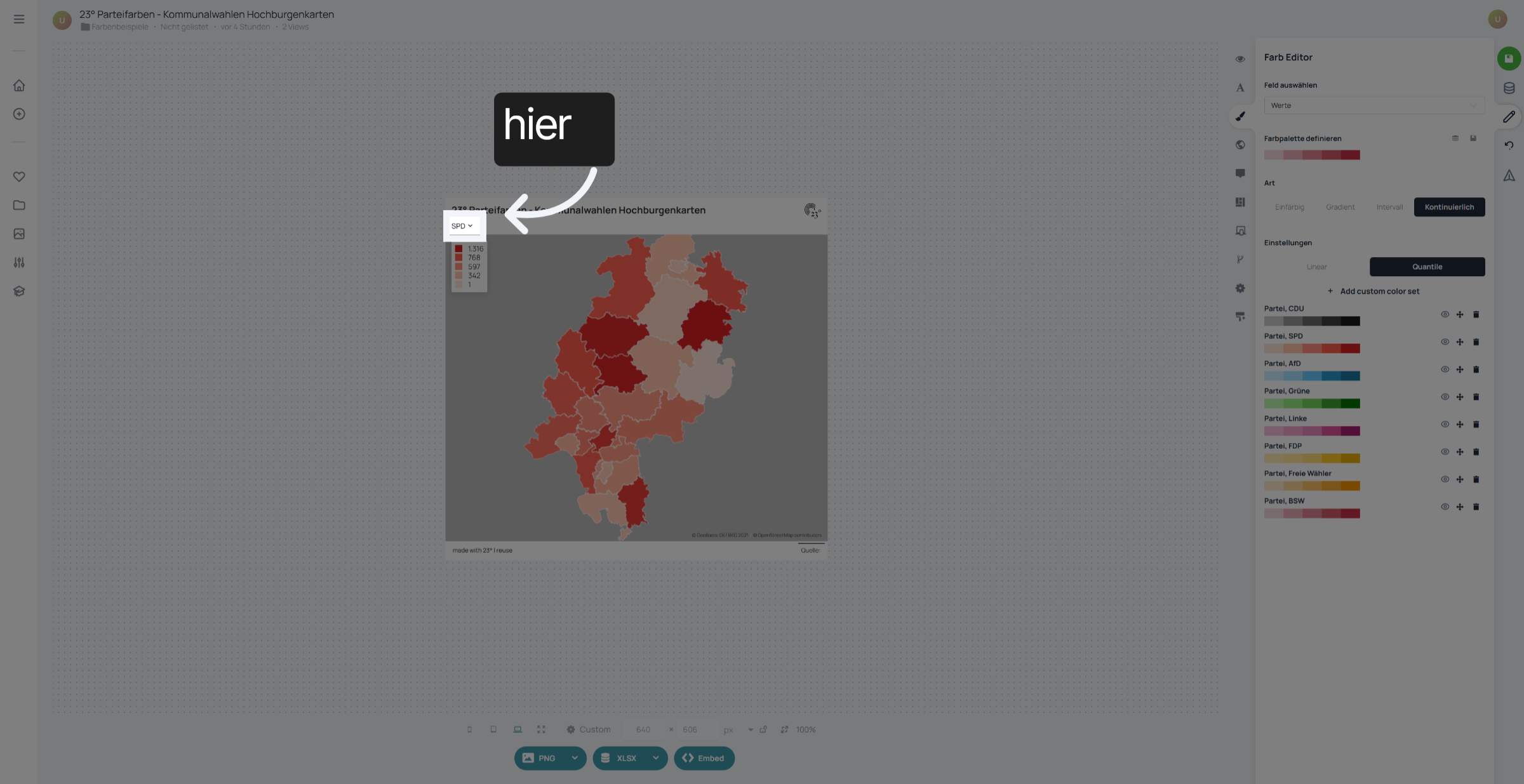 Farboption Erneut Öffnen