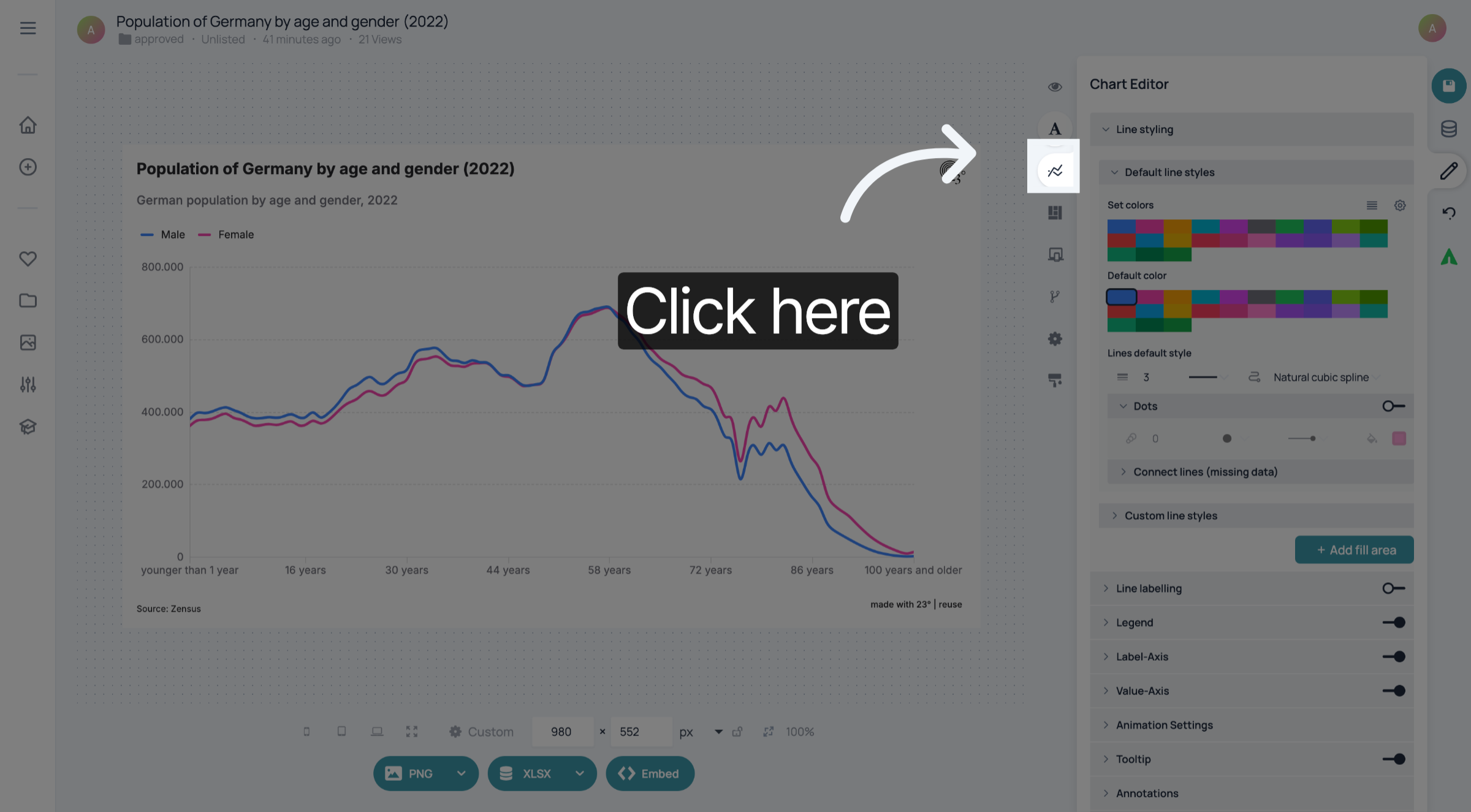 Open Chart Editor