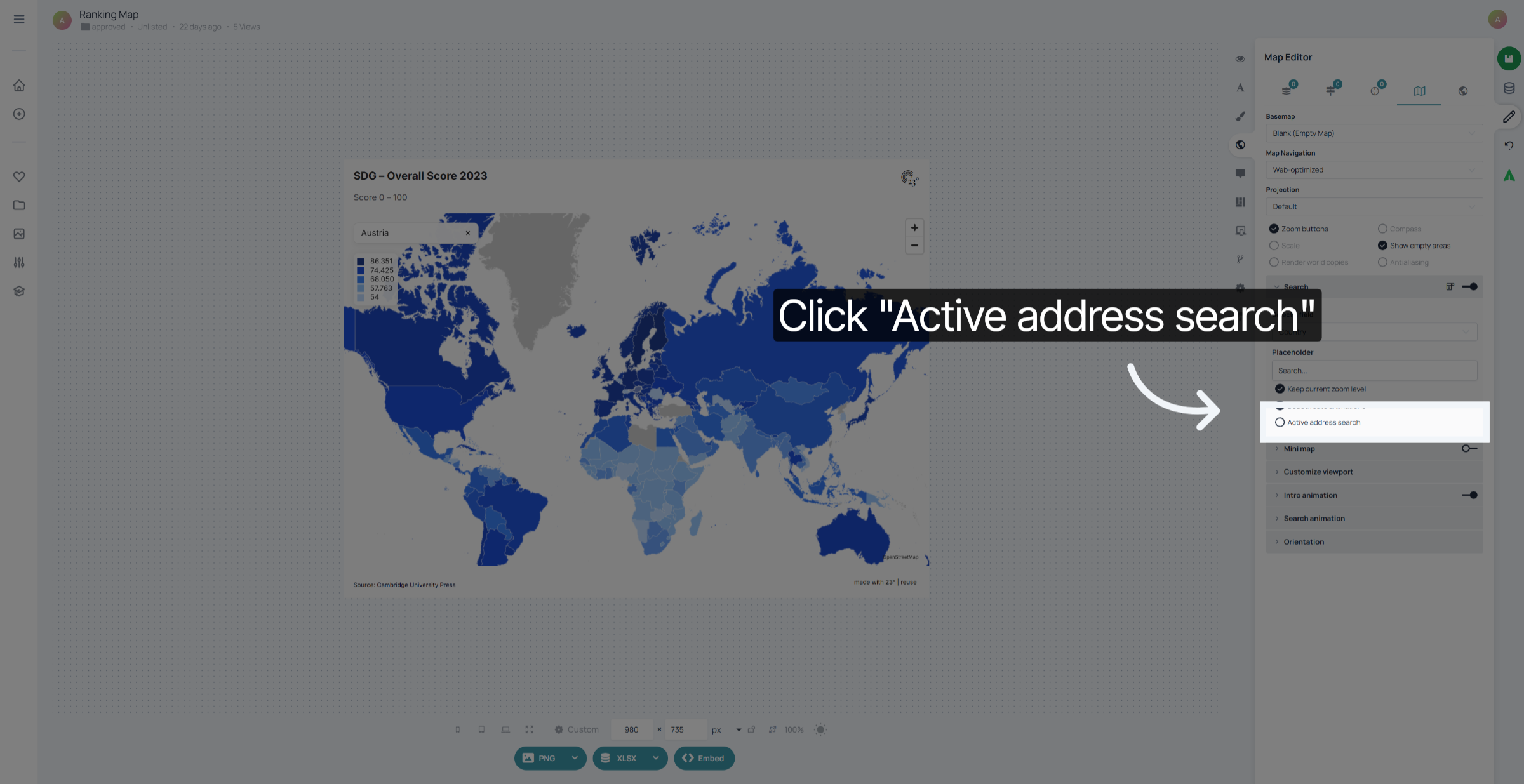 Select Country Filter
