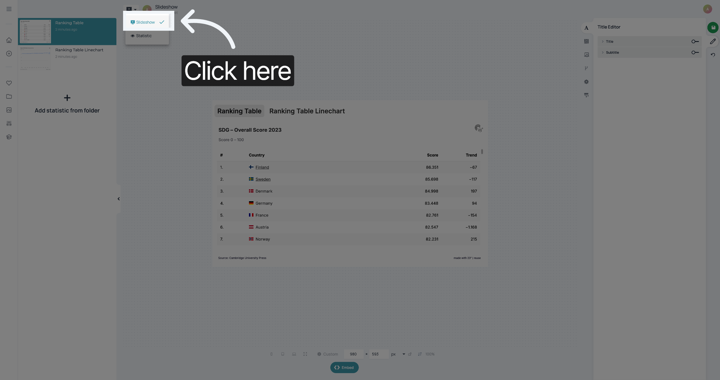 Select Slideshow