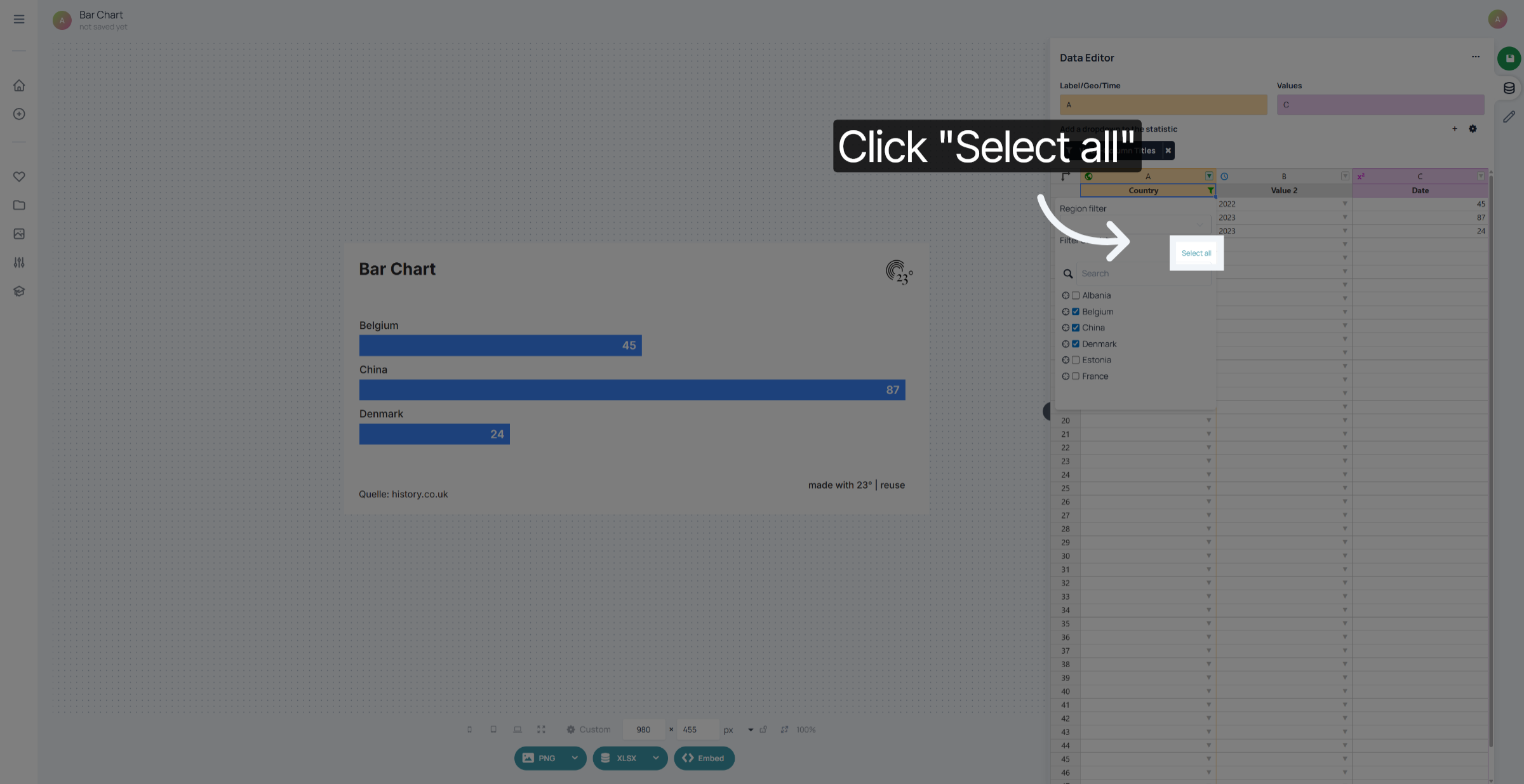 Select All Filtered Items